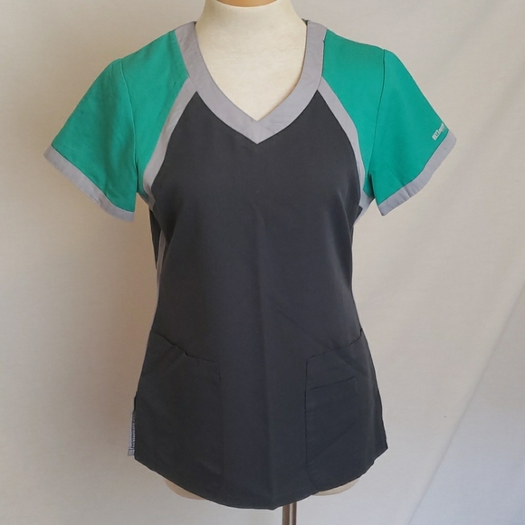 Grey's Anatomy Tops - GREY'S ANATOMY Tri-colored Scrub Top Size S